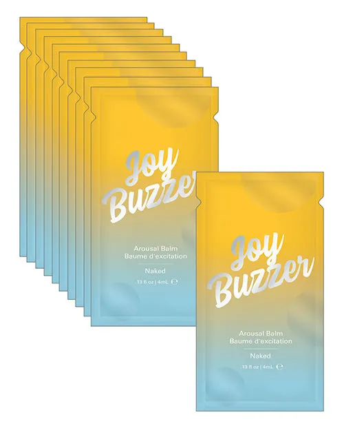 Jelique Male Sex Toys Joy Buzzer Naked Foil 4 ml Pack of 24