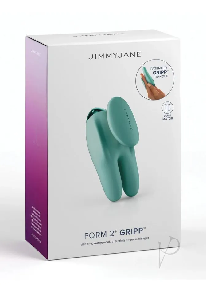 Jimmyjane Female Sex Toys JimmyJane Form 2 Gripp Rechargeable Silicone Finger Massager Teal Jimmyjane Female Sex Toys JimmyJane Form 2 Gripp Rechargeable Silicone Finger Massager Teal