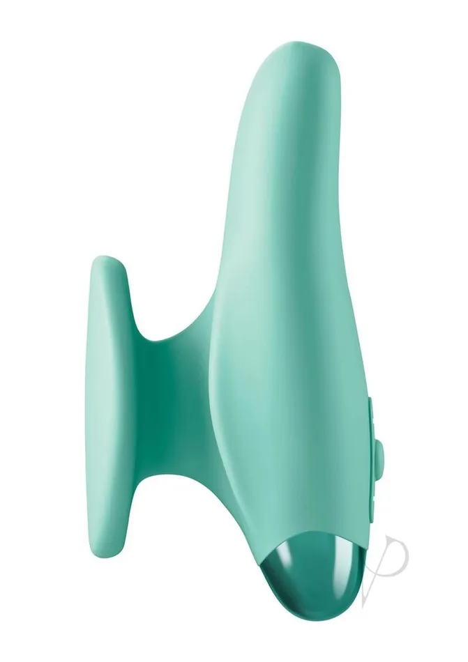 Jimmyjane Female Sex Toys JimmyJane Form 2 Gripp Rechargeable Silicone Finger Massager Teal