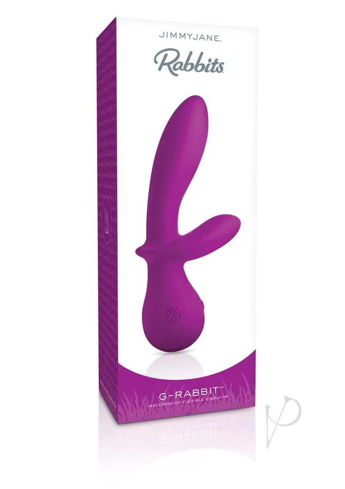 Jimmyjane Vibrators JimmyJane GRabbit Rechargeable Silicone Flexible Rabbit Vibrator Purple Jimmyjane Vibrators JimmyJane GRabbit Rechargeable Silicone Flexible Rabbit Vibrator Purple