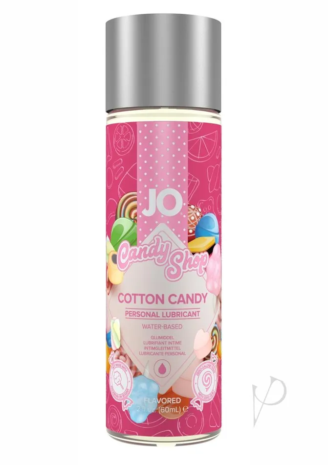 JO H2O Candy Shop Water Based Flavored Lubricant Cotton Candy 2oz System Jo Body Toppings Edibles