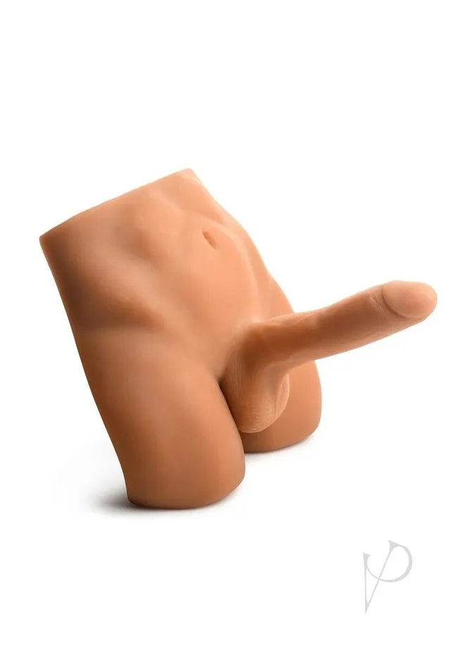 Jock Male Sex Toys JOCK Ass Masturbator with Poseable Dildo Vanilla