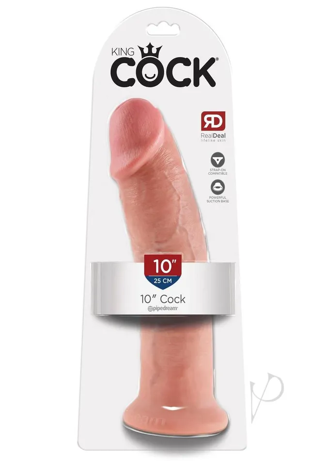 King Cock Dildos King Cock Dildo 10in Vanilla