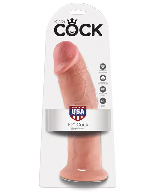 King Cock Dildos King Cock Dildo 10in Vanilla