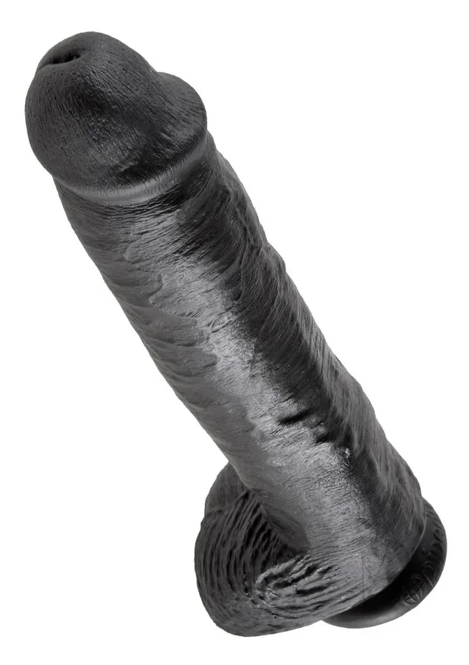 King Cock Dildos King Cock Dildo with Balls 11in Black