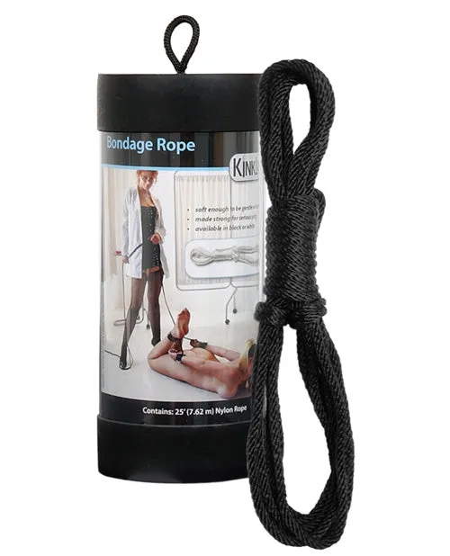 Kinklab Anal KinkLab 25 Bondage Rope Black