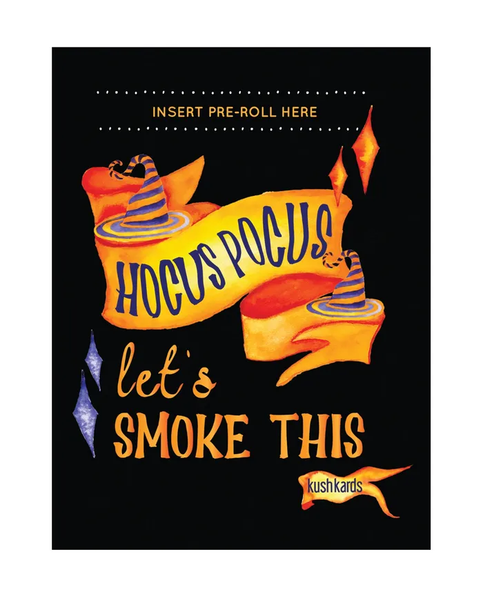 Kush Kards Halloween Hocus Pocus Greeting Card wMatchbook Vibrators