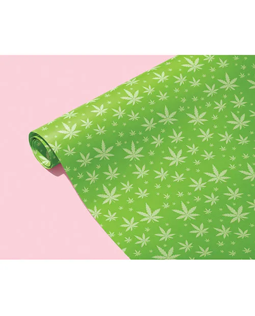 Kush Kards Vibrators Green Pot Leaf Wrapping Paper
