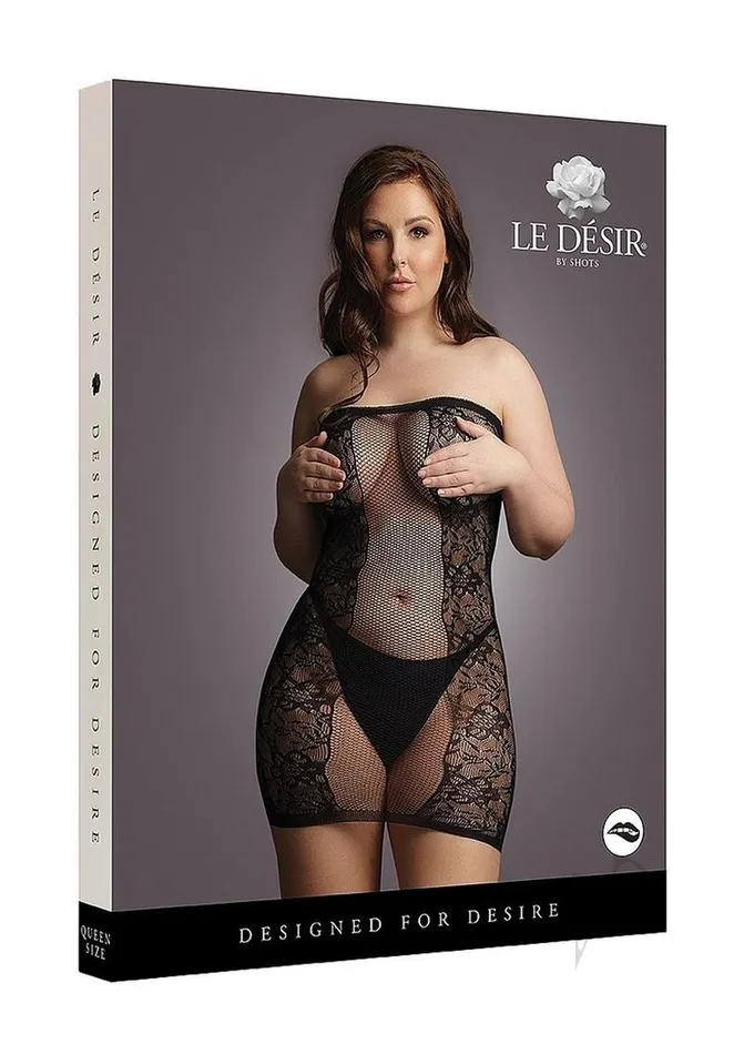 Le Desir Anal Le Desir Strapless Mini Dress Queen Black