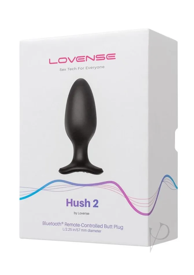 Lovense Hush 2 Rechargeable App Compatible Silicone Vibrating Anal Plug 225in Black Lovense Male Sex Toys Lovense Hush 2 Rechargeable App Compatible Silicone Vibrating Anal Plug 225in Black Lovense Male Sex Toys