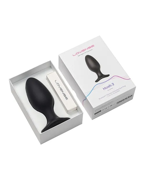 Lovense Hush 2 Rechargeable App Compatible Silicone Vibrating Anal Plug 225in Black Lovense Male Sex Toys Lovense Hush 2 Rechargeable App Compatible Silicone Vibrating Anal Plug 225in Black Lovense Male Sex Toys
