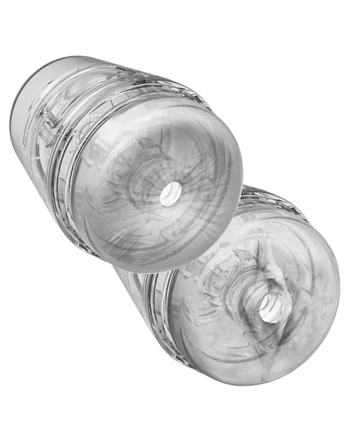 Main Squeeze Pop Off Ultraskyn Compact Masturbator Pussy and Butt Clear Main Squeeze Male Sex Toys