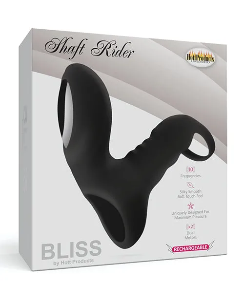 Male Sex Toys Bliss Shaft Rider Vibrating Cock Ring Sleeve Black Bliss Male Sex Toys Bliss Shaft Rider Vibrating Cock Ring Sleeve Black Bliss