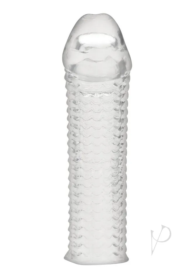 Male Sex Toys Blue Line Clear Textured Penis Enhancing Sleeve Extension 65in Clear Blue Line Cand B Gear Male Sex Toys Blue Line Clear Textured Penis Enhancing Sleeve Extension 65in Clear Blue Line Cand B Gear