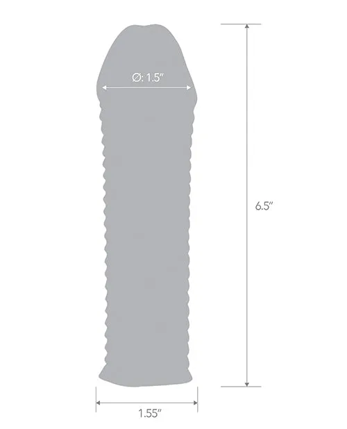 Male Sex Toys Blue Line Clear Textured Penis Enhancing Sleeve Extension 65in Clear Blue Line Cand B Gear Male Sex Toys Blue Line Clear Textured Penis Enhancing Sleeve Extension 65in Clear Blue Line Cand B Gear