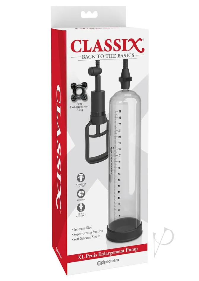 Male Sex Toys Classix Classix Penis Enlargement Pump XL Clear
