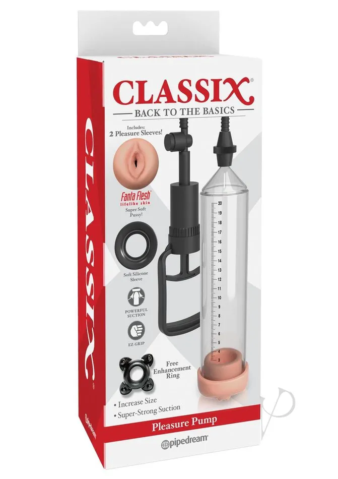 Male Sex Toys Classix Classix Pleasure Penis Pump Clear