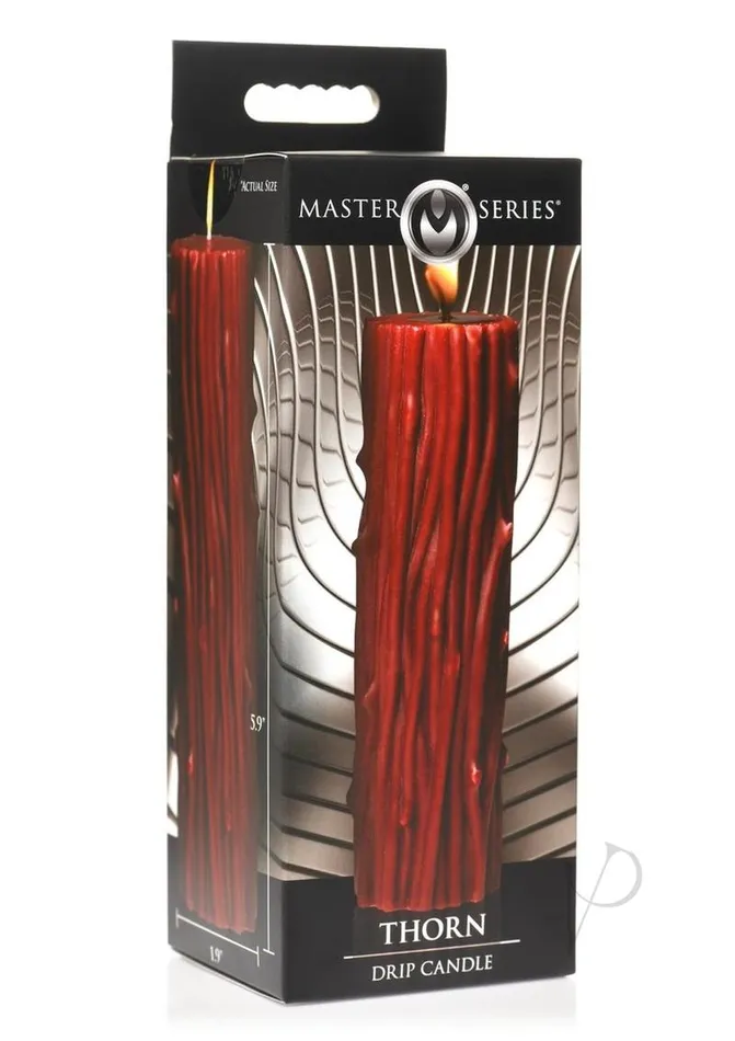 Male Sex Toys Master Series Master Series Thorn Drip Candle Brown