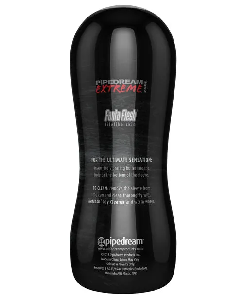 Male Sex Toys Pdx Elite PDX Elite Vibrating Pussy Masturbator with Bullet Pussy VanillaBlack