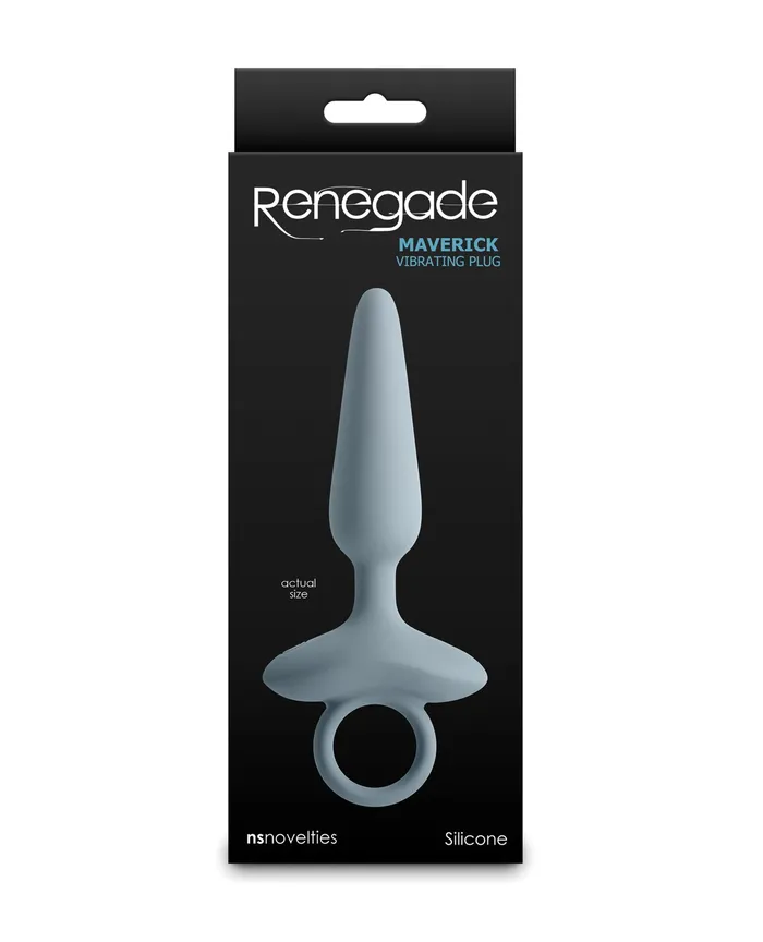 Male Sex Toys Renegade Renegade Maverick Rechargeable Silicone Anal Plug Gray Male Sex Toys Renegade Renegade Maverick Rechargeable Silicone Anal Plug Gray