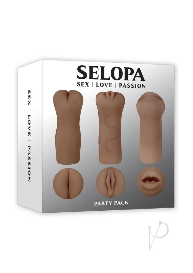 Male Sex Toys Selopa Selopa Party Pack Oral Vaginal and Anal Strokers 3 per Pack Chocolate Male Sex Toys Selopa Selopa Party Pack Oral Vaginal and Anal Strokers 3 per Pack Chocolate