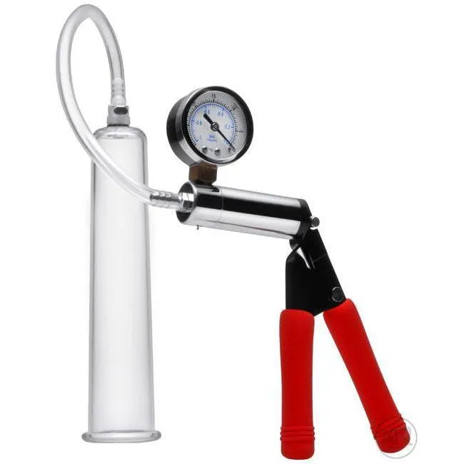 Male Sex Toys Size Matters Deluxe Penis Pump Kit with Metal Pump