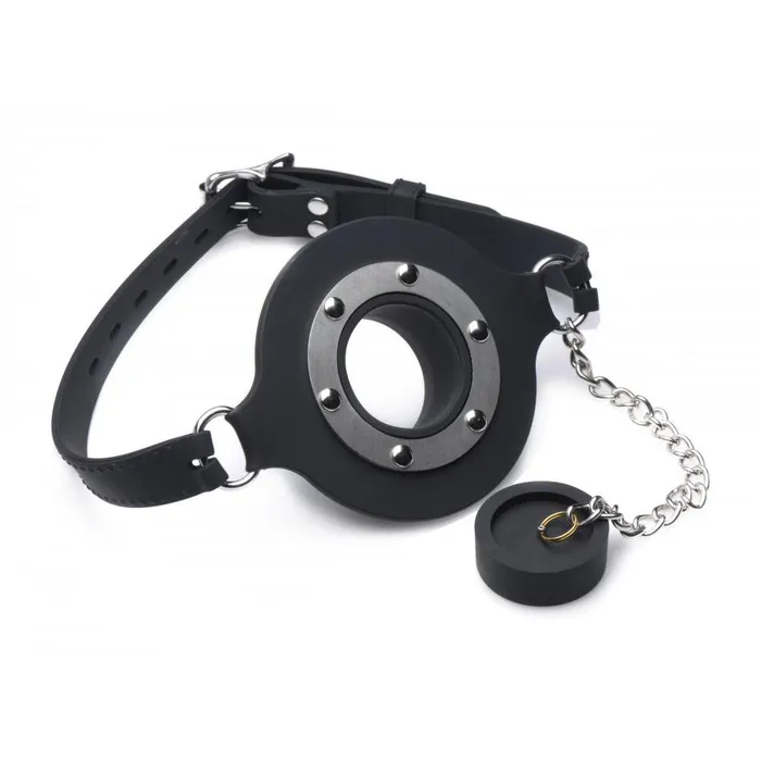 Master Series Female Sex Toys Pie Hole Silicone Feeding Gag