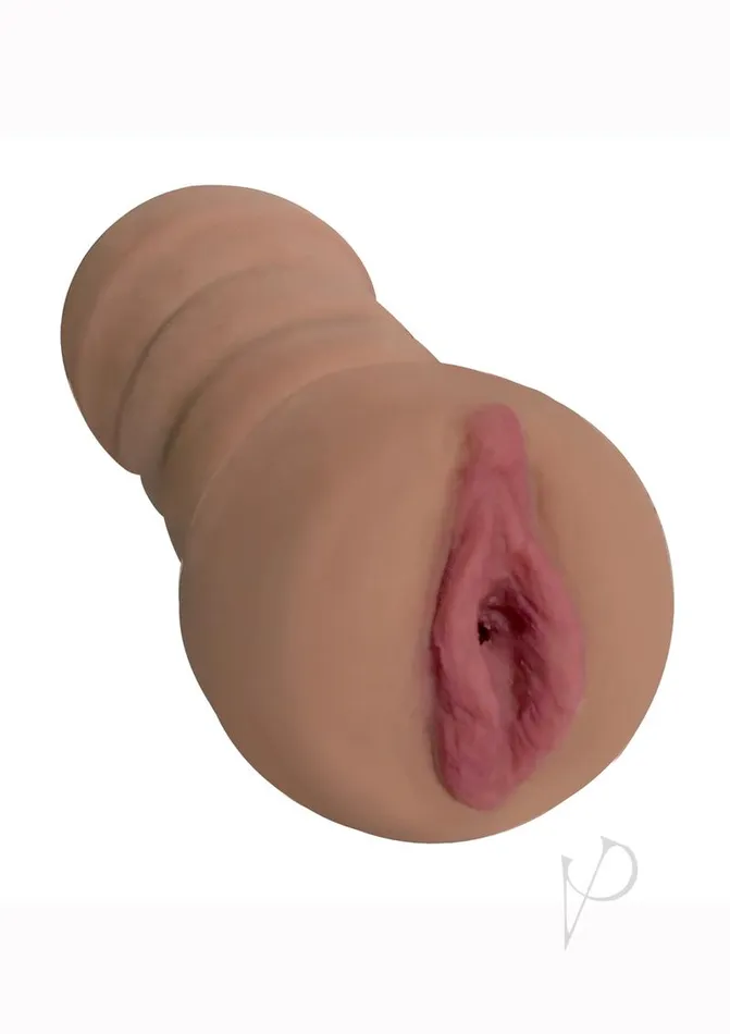 Mistress Male Sex Toys Mistress Alexis and Brianna Vibrating BioSkin Stroker BFFs Pussy and Ass Caramel