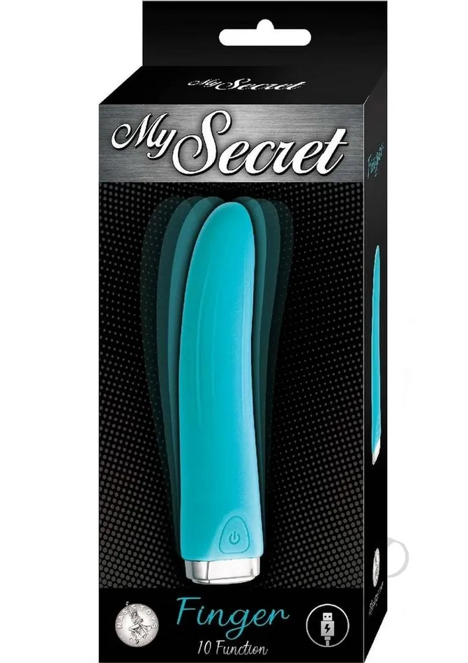 My Secret Finger Rechargeable Silicone Vibrator Aqua Nasstoys Female Sex Toys My Secret Finger Rechargeable Silicone Vibrator Aqua Nasstoys Female Sex Toys