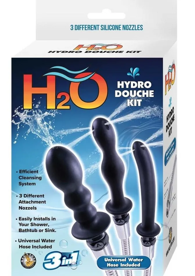 Nasstoys Anal H2O Hydro Douche Kit Black