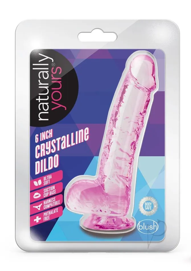 Naturally Yours Crystalline Dildo 6in Rose Naturally Yours Female Sex Toys Naturally Yours Crystalline Dildo 6in Rose Naturally Yours Female Sex Toys