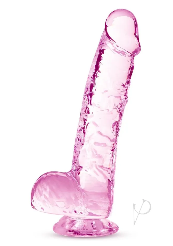 Naturally Yours Crystalline Dildo 6in Rose Naturally Yours Female Sex Toys