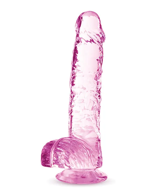 Naturally Yours Crystalline Dildo 6in Rose Naturally Yours Female Sex Toys