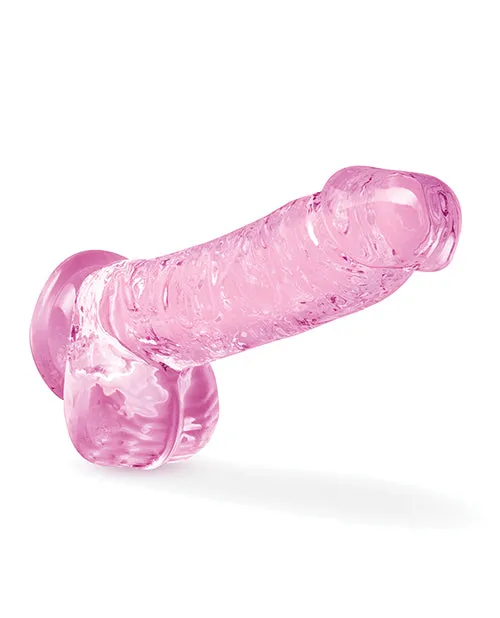 Naturally Yours Crystalline Dildo 6in Rose Naturally Yours Female Sex Toys