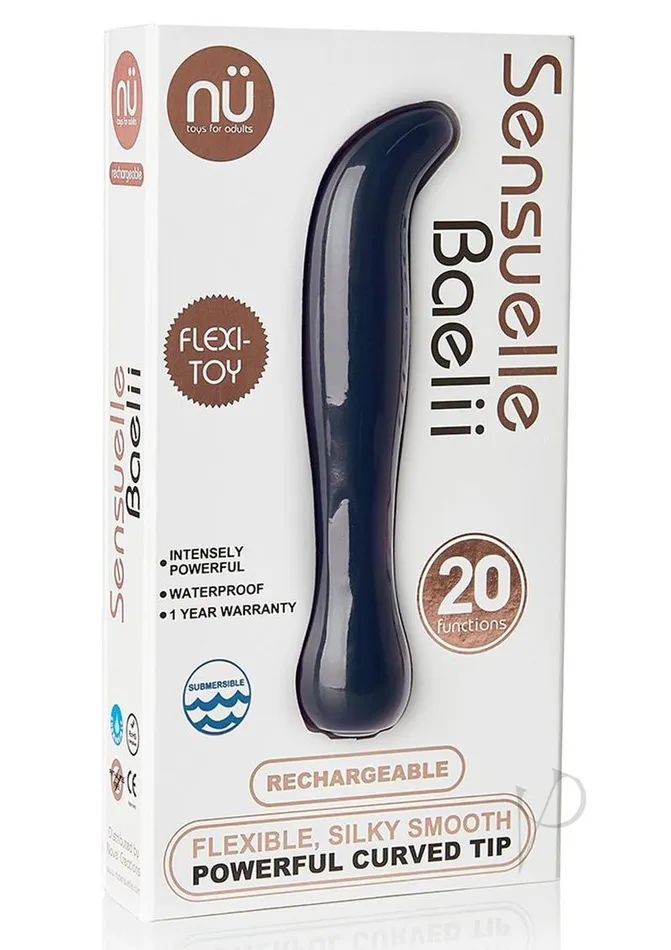 Nu Sensuelle Baelii Rechargeable Silicone GSpot Vibrator Navy Blue Nu Sensuelle Vibrators Nu Sensuelle Baelii Rechargeable Silicone GSpot Vibrator Navy Blue Nu Sensuelle Vibrators