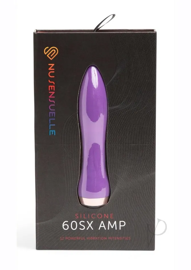Nu Sensuelle Vibrators Nu Sensuelle 60SX AMP Silicone Rechargeable Bullet PurpleRose Gold Nu Sensuelle Vibrators Nu Sensuelle 60SX AMP Silicone Rechargeable Bullet PurpleRose Gold