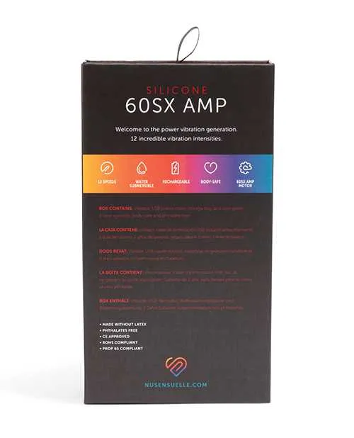 Nu Sensuelle Vibrators Nu Sensuelle 60SX AMP Silicone Rechargeable Bullet PurpleRose Gold