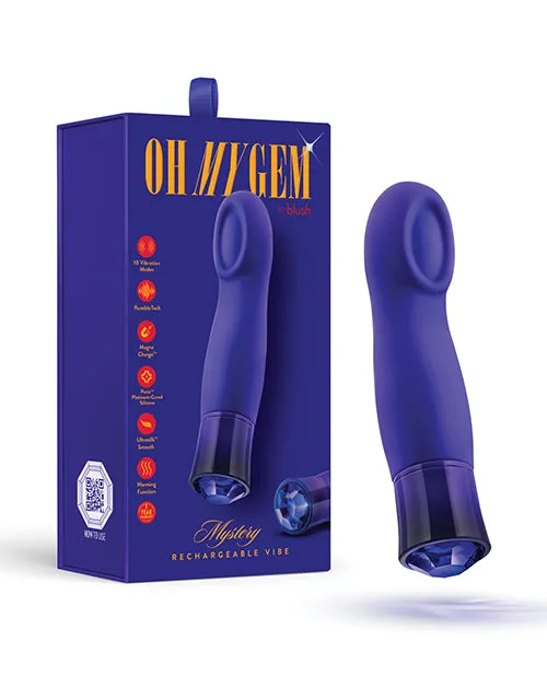 Oh My Gem Female Sex Toys Oh My Gem Mystery Rechargeable Silicone GSpot Vibrator Sapphire