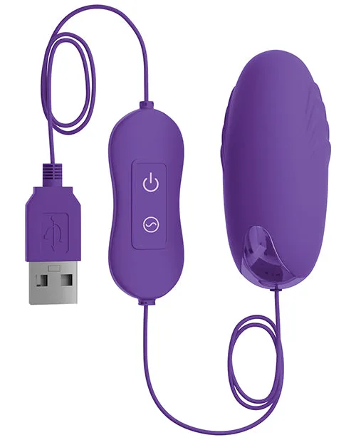 OMG Bullets Happy USBPowered Silicone Vibrating Bullet Purple Omg Vibrators