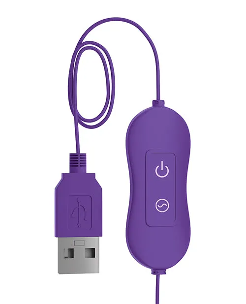 OMG Bullets Happy USBPowered Silicone Vibrating Bullet Purple Omg Vibrators