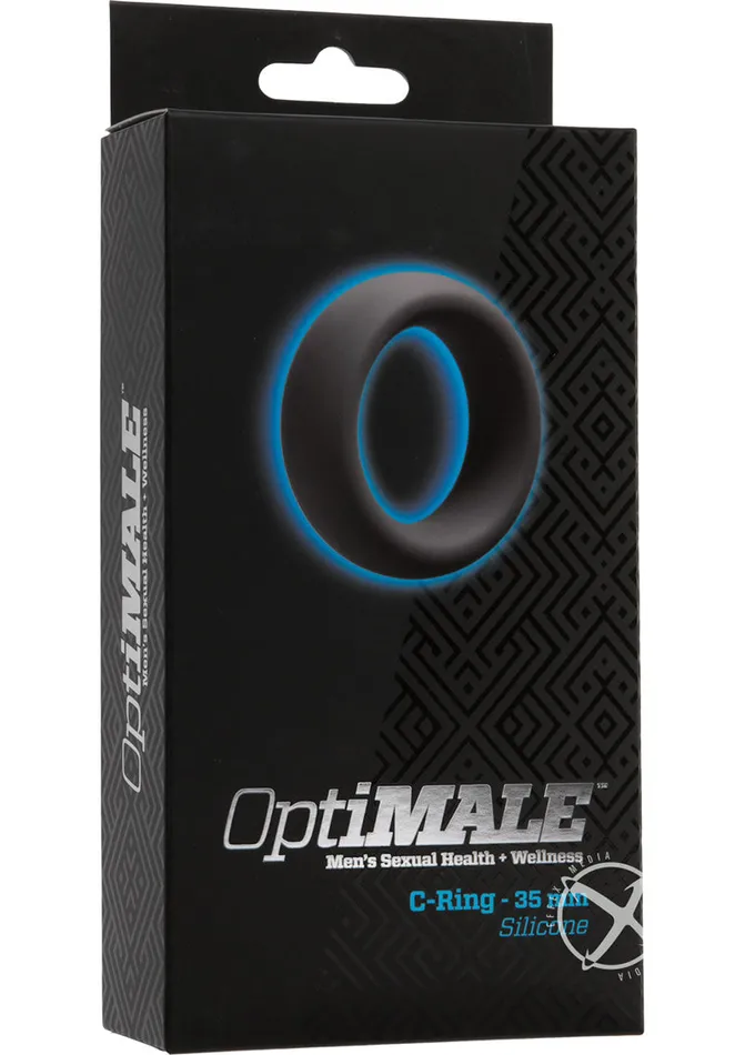 OptiMALE Silicone Cock Ring 35mm Slate Opti Male Male Sex Toys