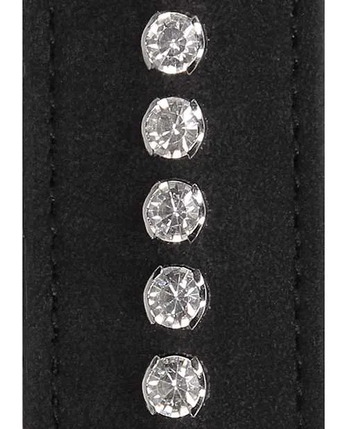 Ouch Anal Shots Ouch Diamond Studded Collar wLeash Black Ouch Anal Shots Ouch Diamond Studded Collar wLeash Black