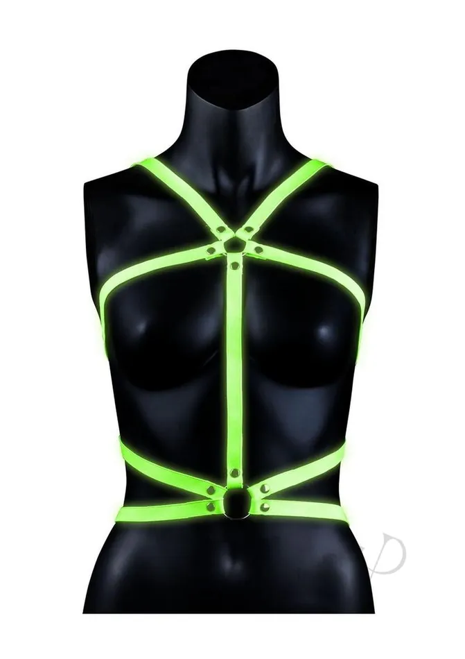 Ouch Female Sex Toys Ouch Body Harness Glow in the Dark LargeXLarge Green Ouch Female Sex Toys Ouch Body Harness Glow in the Dark LargeXLarge Green