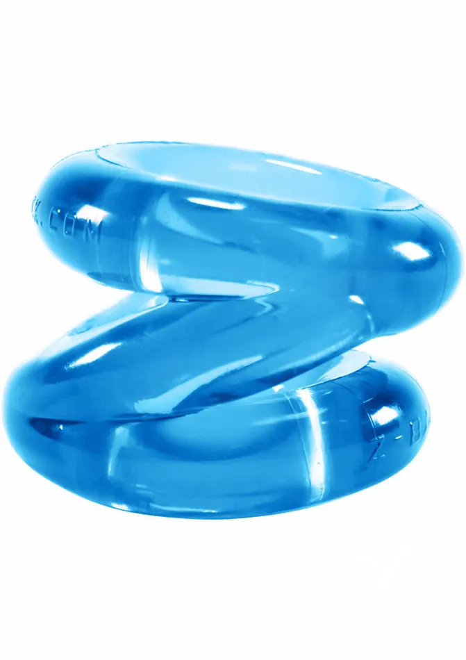 Oxballs Male Sex Toys Oxballs Atomic Jock ZBalls Cock Ring and Ball Stretcher Blue