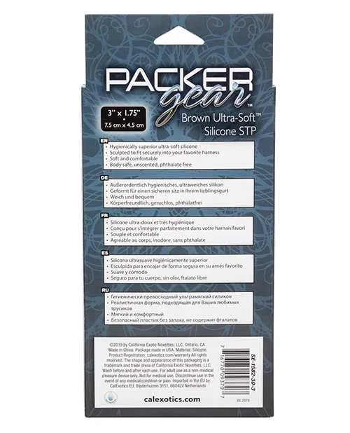 Packer Gear Female Sex Toys Packer Gear Ultra Soft Silicone STP Brown