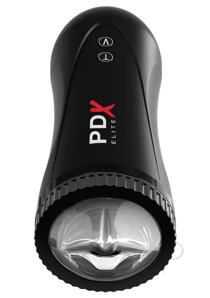 Pdx Elite Male Sex Toys PDX Elite Moto Stroker Masturbator Mouth Black