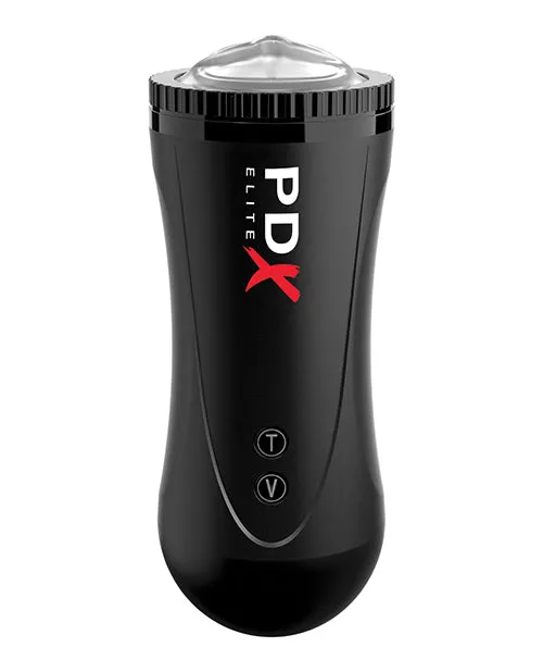 Pdx Elite Male Sex Toys PDX Elite Moto Stroker Masturbator Mouth Black