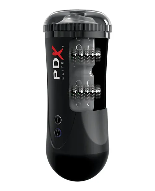 Pdx Elite Male Sex Toys PDX Elite Moto Stroker Masturbator Mouth Black