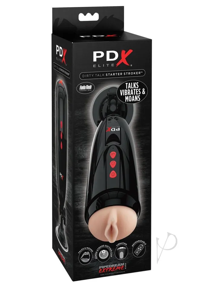 Pdx Elite Male Sex Toys PDX Elite Rechargeable Dirty Talk Starter Masturbator Pussy VanillaBlack Pdx Elite Male Sex Toys PDX Elite Rechargeable Dirty Talk Starter Masturbator Pussy VanillaBlack