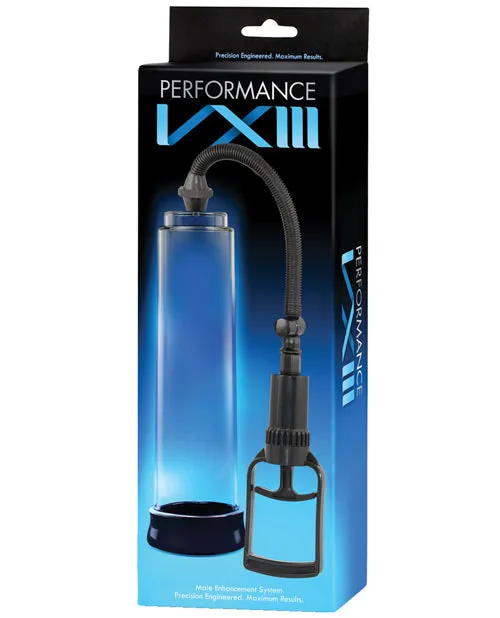 Performance VX3 Male Enhancement Penis Pump System 10in Clear Performance Male Sex Toys